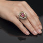 GIA Certified 1.62ct Burmese Ruby Ring in 18K Solid Gold & Platinum