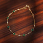 18K Solid Gold Natural Jadeite Jade and Diamond Bracelet