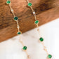 18K Solid Gold Natural Jadeite Jade and Diamond Bracelet