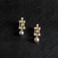 9K Solid Gold Pearl Drop Earrings | Elegant Everyday Pearl Earrings | Minimal Timeless Jewelry