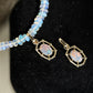 18K Solid Gold Natural Black Opal Pendant
