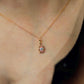 18K Solid Gold Natural Black Opal Pendant