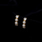 9K Solid Gold Diamond Mini Hoop Earrings | Dainty Huggies | Everyday Gold Hoops | Elegant Gift for Her | Classic Fine Jewelry
