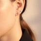 18K Solid Gold Star Diamond Earrings | Natural Earth Mined Diamond Studs | Dainty Fine Jewelry Gift for Her | Everyday Gold Earrings
