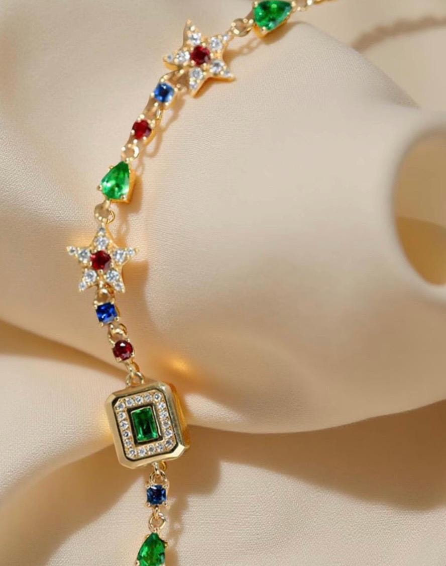 Complete Balance - 18K Solid Gold Star Bracelet + Complimentary Extension