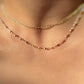 18K Solid Rose Gold Chain Necklace 16” | Rare Hourglass Bow Link 3mm | 750 Hallmark Italian Gold | Fine Real 18K Gold Chain for Women