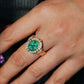 Colombian Emerald and Diamond Ring in 14K Solid Gold | 3.2ct Natural Emerald | Fine Jewelry Gift | Heirloom Engagement Ring