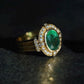 Colombian Emerald and Diamond Ring in 14K Solid Gold | 3.2ct Natural Emerald | Fine Jewelry Gift | Heirloom Engagement Ring