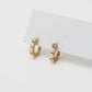9K Solid Gold Diamond Mini Hoop Earrings | Dainty Huggies | Everyday Gold Hoops | Elegant Gift for Her | Classic Fine Jewelry