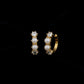 9K Solid Gold Diamond Mini Hoop Earrings | Dainty Huggies | Everyday Gold Hoops | Elegant Gift for Her | Classic Fine Jewelry