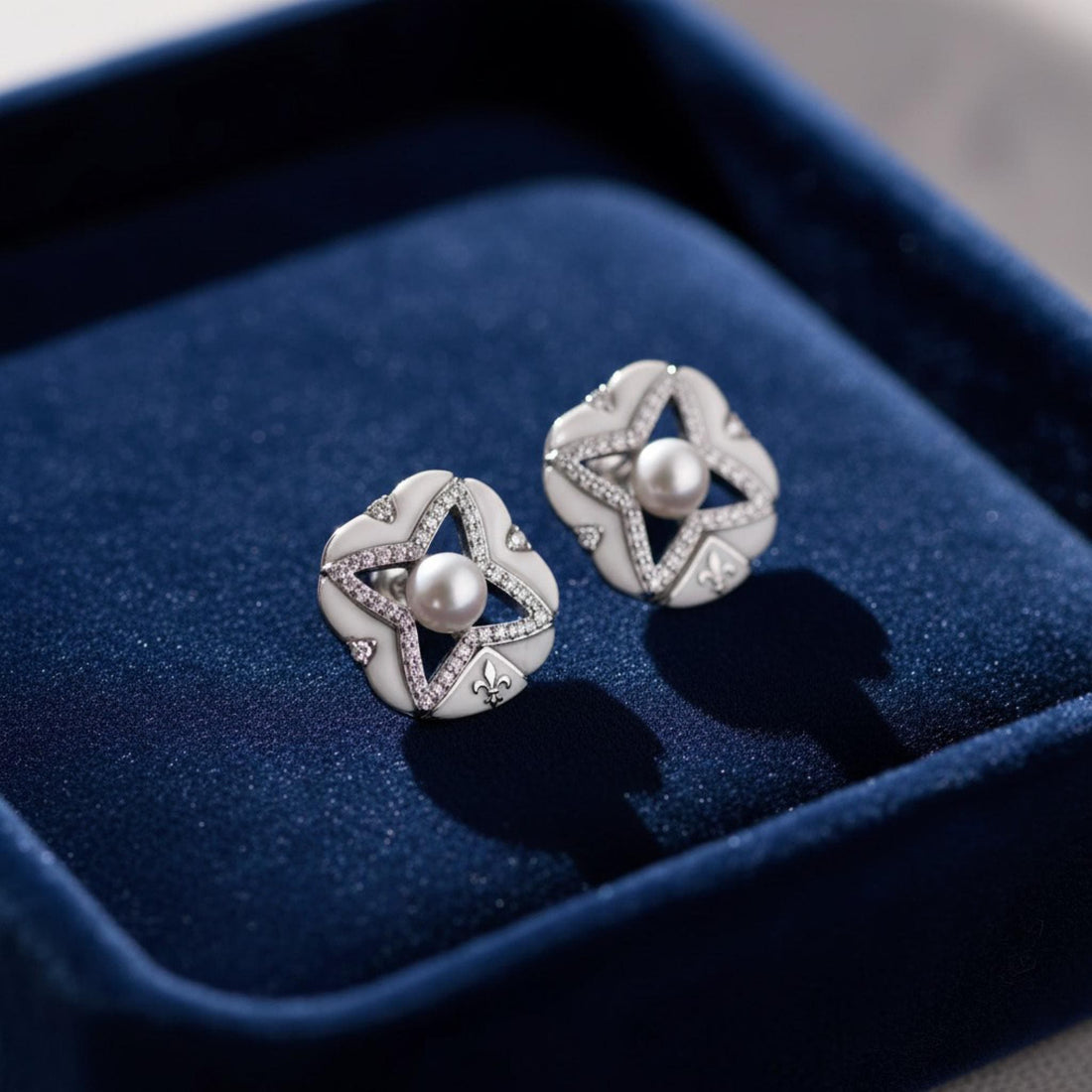 French Inspired Pearl Earrings | Natural Akoya & Mother-of-Pearl Studs | Elegant Holiday Gift | Quiet Luxury Jewelry for Her