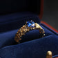 Cornflower Blue Sapphire Ring 18K Solid Gold • Natural Sapphire & Diamond Ring • One-of-a-Kind Fine Jewelry • Luxury Gift for Her