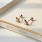 18K Solid Gold Star Diamond Earrings | Natural Earth Mined Diamond Studs | Dainty Fine Jewelry Gift for Her | Everyday Gold Earrings