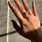Natural Red Coral Ring | Sterling Silver 18K White Gold Vermeil | One of a Kind Cocktail Ring | Unique Gift for Her