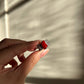 Natural Red Coral Ring | Sterling Silver 18K White Gold Vermeil | One of a Kind Cocktail Ring | Unique Gift for Her