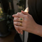 Art Deco Emerald Ring in 14K Solid Gold | Natural 0.8ct Emerald & Diamond Statement Ring | Filigree Cocktail Ring | Heirloom Jewelry Gift