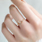 Crescent Moon Diamond Ring • 18K Gold Vermeil or Sterling Silver • Dainty Celestial Ring • Moon and Star Jewelry Gift for Her