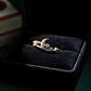 Crescent Moon Diamond Ring • 18K Gold Vermeil or Sterling Silver • Dainty Celestial Ring • Moon and Star Jewelry Gift for Her