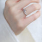 Crescent Moon Diamond Ring • 18K Gold Vermeil or Sterling Silver • Dainty Celestial Ring • Moon and Star Jewelry Gift for Her
