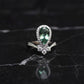 18K Solid White Gold Paraiba Tourmaline Ring • 2ct Neon Green Paraiba & Diamond Ring • Rare Fine Jewelry • Luxury Heirloom Gift