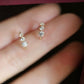 9K Solid Gold Diamond Mini Hoop Earrings | Dainty Huggies | Everyday Gold Hoops | Elegant Gift for Her | Classic Fine Jewelry