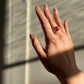 Natural Red Coral Ring | Sterling Silver 18K White Gold Vermeil | One of a Kind Cocktail Ring | Unique Gift for Her