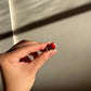 Natural Red Coral Ring | Sterling Silver 18K White Gold Vermeil | One of a Kind Cocktail Ring | Unique Gift for Her