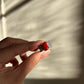 Natural Red Coral Ring | Sterling Silver 18K White Gold Vermeil | One of a Kind Cocktail Ring | Unique Gift for Her