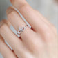 Crescent Moon Diamond Ring • 18K Gold Vermeil or Sterling Silver • Dainty Celestial Ring • Moon and Star Jewelry Gift for Her