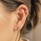 18K Solid Gold Candy Stud Earrings | Natural Diamond & Gemstone Earrings | Dainty 18k Gold Cartilage Stud | Everyday Gift Jewelry