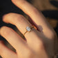 9K Solid Gold Oval Solitaire Ring • Vintage Beaded Band Engagement Ring • Dainty Diamond Ring • Minimalist Gold Ring • Promise Ring Gift