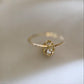 9K Solid Gold Oval Solitaire Ring • Vintage Beaded Band Engagement Ring • Dainty Diamond Ring • Minimalist Gold Ring • Promise Ring Gift