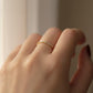 9K Solid Gold Diamond Band | Dainty Stacking Ring • Engagement Ring • Diamond Ring • Minimalist Gold Ring • Promise Ring Gift