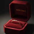 9K Solid Gold Diamond Band | Dainty Stacking Ring • Engagement Ring • Diamond Ring • Minimalist Gold Ring • Promise Ring Gift