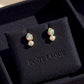 18K Solid Gold Black Opal & Diamond Teardrop Stud | Fine Jewelry Earring | Natural Opal Earring | Luxury Gold Stud | Gift , Diamond Stud