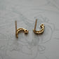 10k Solid Gold Moon and Star Earrings | Dainty Crescent Studs | Sparkling Everyday Earrings | Minimalist Gold Earrings Gift for Her