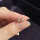 18K Solid Gold Natural Diamond Stud Earrings | Bezel Set | Screw Back or Butterfly | F–G Color | Fine Diamond Studs, Diamond gift