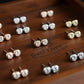 18K Solid Gold Natural Diamond Stud Earrings | Bezel Set | Screw Back or Butterfly | F–G Color | Fine Diamond Studs, Diamond gift