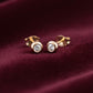 18K Solid Gold Natural Diamond Stud Earrings | Bezel Set | Screw Back or Butterfly | F–G Color | Fine Diamond Studs, Diamond gift