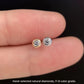 18K Solid Gold Natural Diamond Stud Earrings | Bezel Set | Screw Back or Butterfly | F–G Color | Fine Diamond Studs, Diamond gift