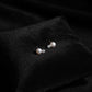 10K Solid Gold Akoya Pearl Diamond Stud Earrings | Dainty Pearl Earrings | Minimalist Gold Studs | Gift for Her | Everyday Fine jewelry