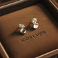 9K Solid Gold Diamond Stud Earrings | Minimal Everyday Diamond Studs | Tiny Gold Earrings | Dainty Fine Jewelry Gift