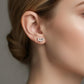 10K Solid Gold Akoya Pearl Stud Earrings | Dainty Pearl Studs | Minimal Fine Jewelry | Cute Everyday Earrings Gift | Diamond stud earrings