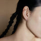 14K Solid Gold Diamond Huggie Hoops | Natural Diamond Small Hoop Earrings | Double Sided Sparkle | Everyday Fine Jewelry