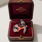 One of a Kind Coral & Icy Jade Phoenix Pendant Brooch | Natural Sapphire Art Jewelry | Convertible High Jewelry Piece