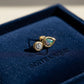 18K Solid Gold Black Opal & Diamond Teardrop Stud | Fine Jewelry Earring | Natural Opal Earring | Luxury Gold Stud | Gift , Diamond Stud