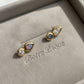 18K Solid Gold Black Opal & Diamond Teardrop Stud | Fine Jewelry Earring | Natural Opal Earring | Luxury Gold Stud | Gift , Diamond Stud