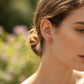 18K Solid Gold Pink Sapphire Flower Stud Earrings | Natural Gemstone Fine Jewelry | Luxury Gift Earrings | Solid Gold Screw-Back Studs