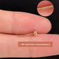 18K Solid Gold Natural Diamond Stud Earrings | Bezel Set | Screw Back or Butterfly | F–G Color | Fine Diamond Studs, Diamond gift