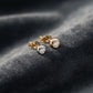 18K Solid Gold Natural Diamond Stud Earrings | Bezel Set | Screw Back or Butterfly | F–G Color | Fine Diamond Studs, Diamond gift